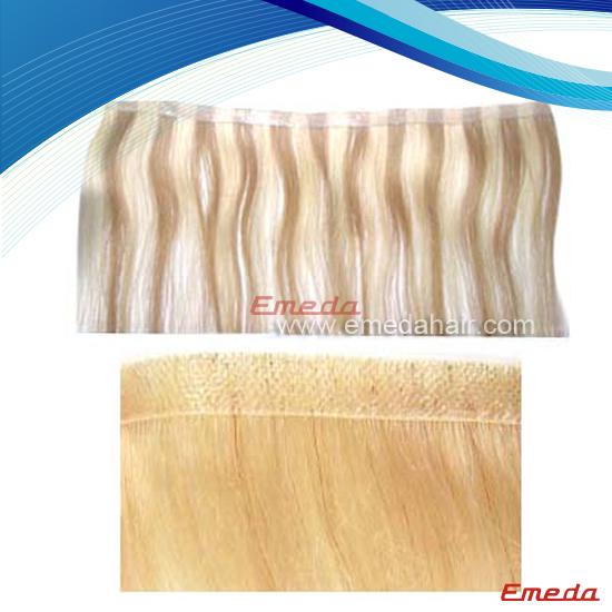 pu skin weft hair extension 